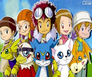 yapboz Digimon kahramanları